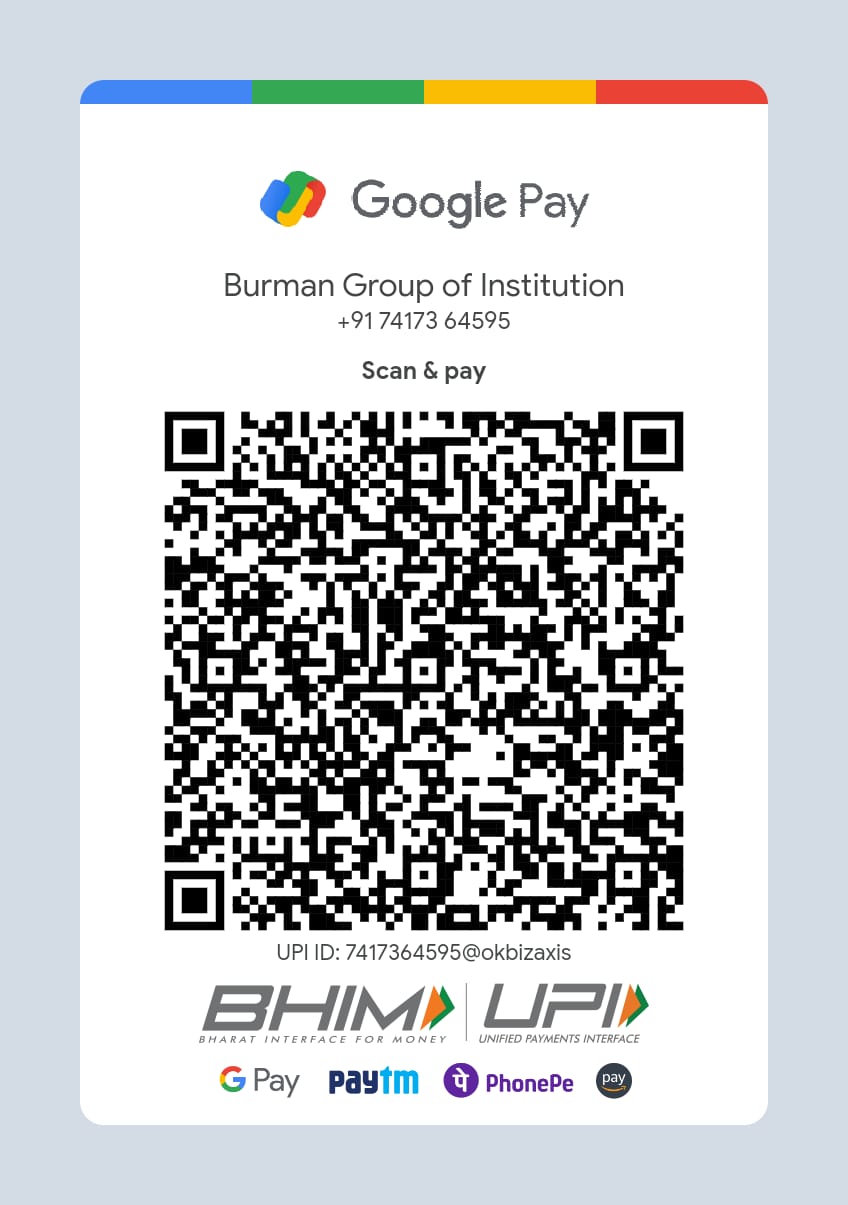 QR Code for Admission